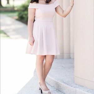 Blush skater dress